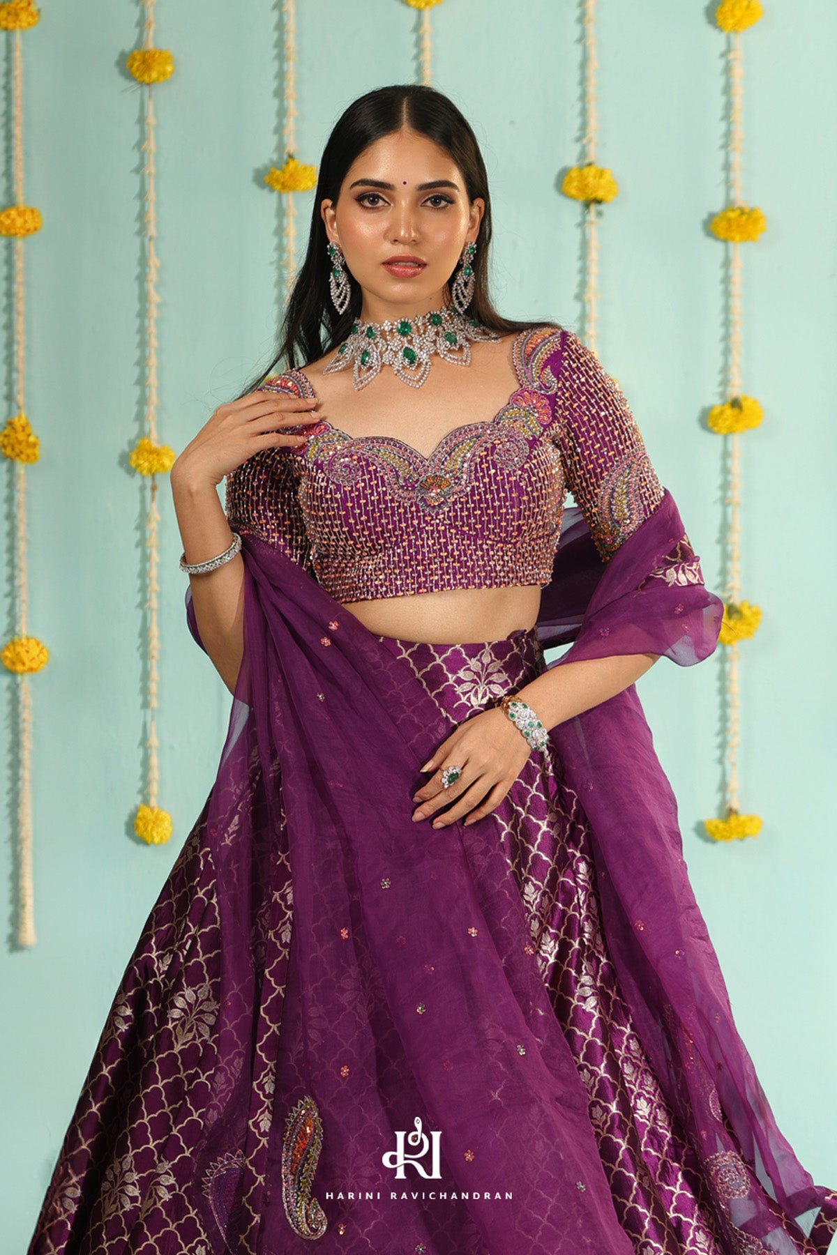 Vadamalli - pure silk banarasi lehanga