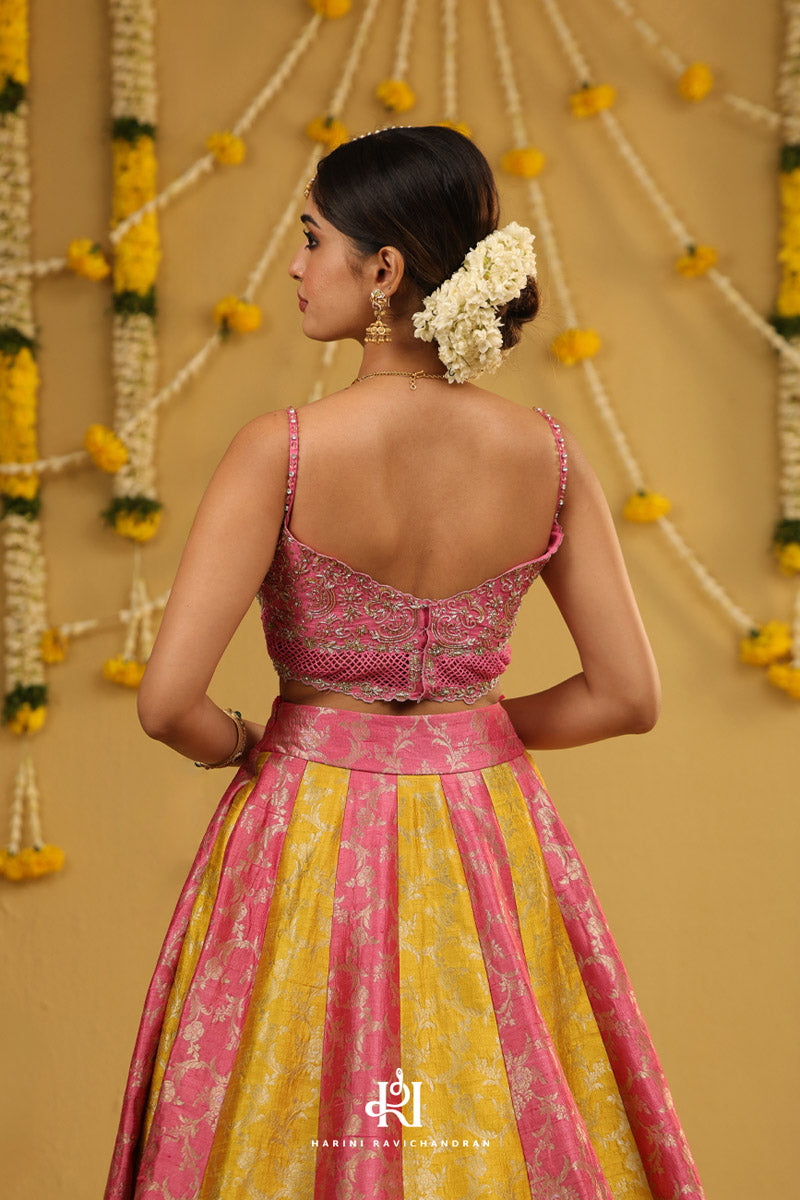 Swarnam - Raw Silk Banarasi Lehanga