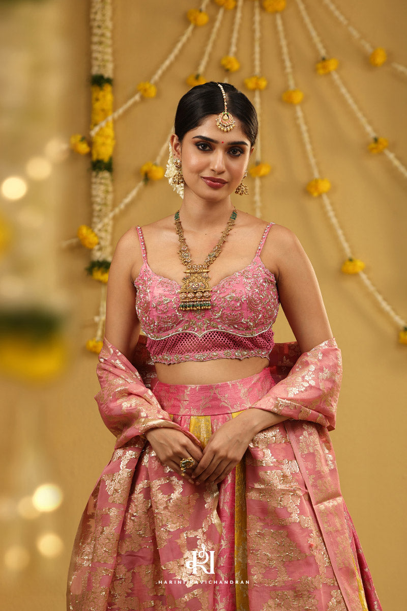 Swarnam - Raw Silk Banarasi Lehanga