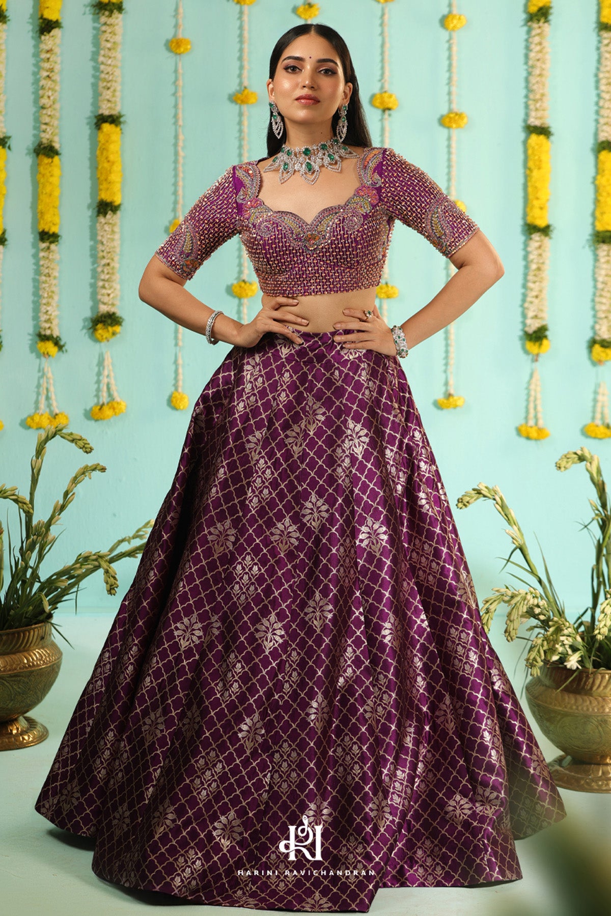 Vadamalli - pure silk banarasi lehanga