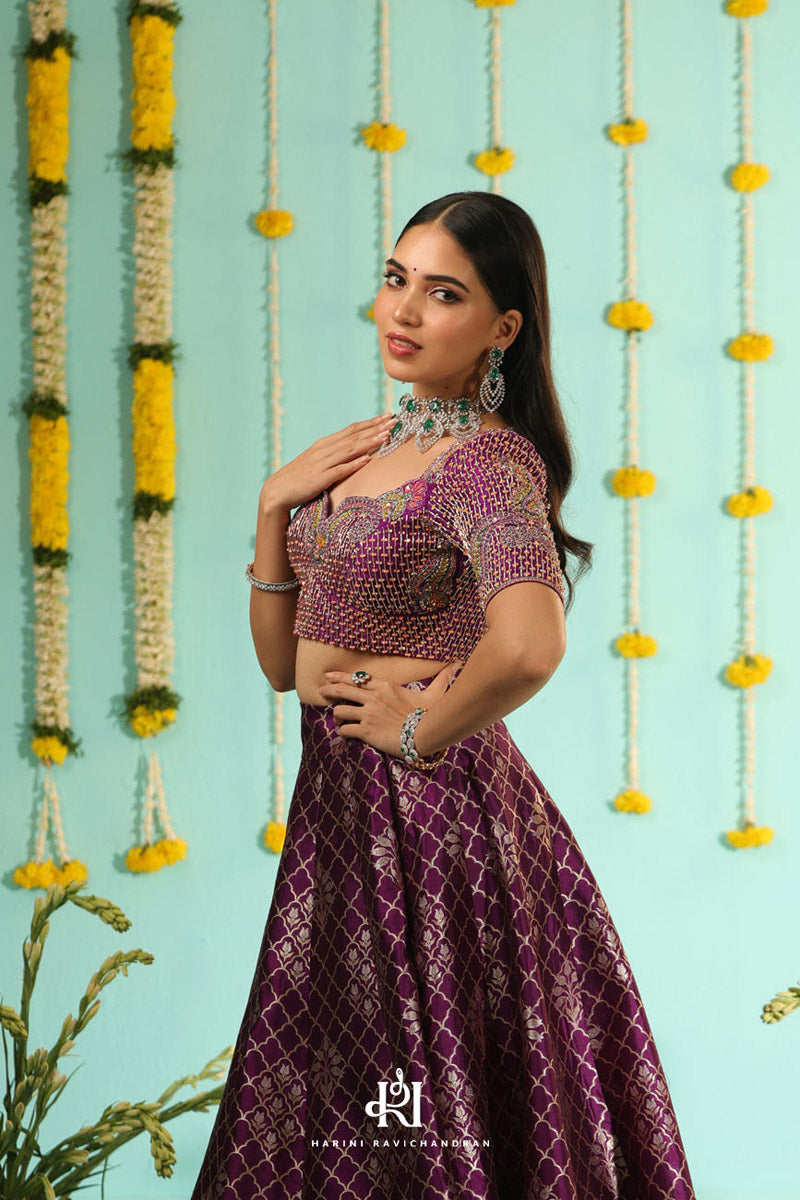 Vadamalli - pure silk banarasi lehanga